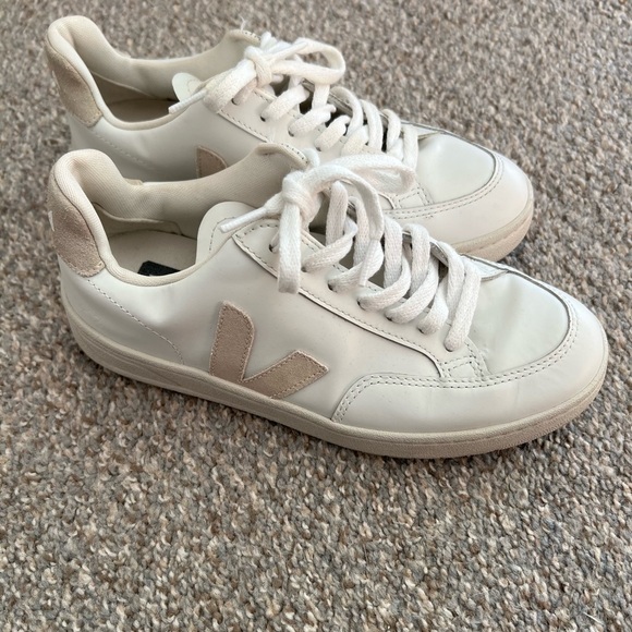 Veja Cream and Tan Casual Sneakers 7 - Picture 3 of 8